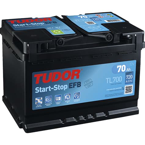 Tudor TL700 Car Battery Tudor 70Ah 720A, EFB, Suitable for 